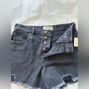 Free People Black makai shorts